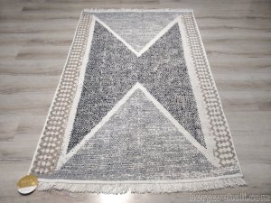Eko Halı Arya Kilim AR02Grey Gri Çift Taraflı Kilim 120x180 cm