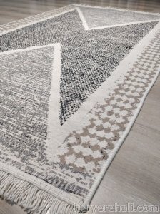 Eko Halı Arya Kilim AR02Grey Gri Çift Taraflı Kilim 120x180 cm