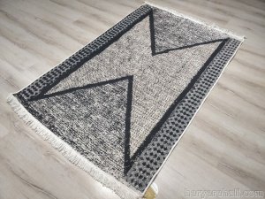 Eko Halı Arya Kilim AR02Grey Gri Çift Taraflı Kilim 120x180 cm