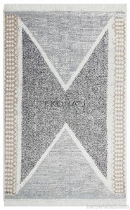 Eko Halı Arya Kilim AR02Grey Gri Çift Taraflı Kilim 120x180 cm