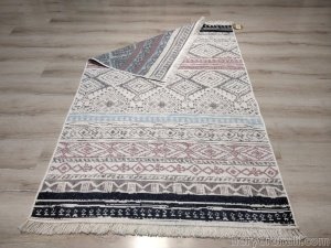 Eko Halı Arya Kilim AR04PinkAqua Pembe Çift Taraflı Kilim 120x180 cm