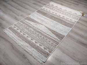 Eko Halı Arya Kilim AR06Natural Krem Bej Çift Taraflı Kilim 120x180 cm