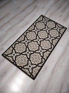 Yamalı Home Bianco Seri Sonu Yolluk Halı 80x150 cm