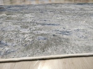 Yamalı Home Savona 3609Gri Mavi 120x165 cm Saçaklı Kilim