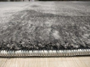 Yamalı Home Yapay Kuzu Post Kesme Yolluk Koyu Gri Füme 100 cm