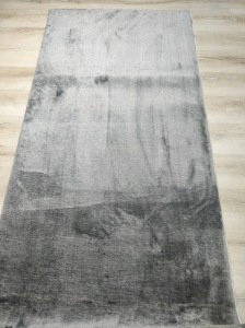 Yamalı Home Yapay Kuzu Post Kesme Yolluk Koyu Gri Füme 100 cm