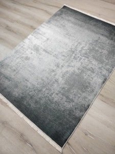 Yamalı Home Savona 3608Mavi Gri 120x165 cm Saçaklı Kilim