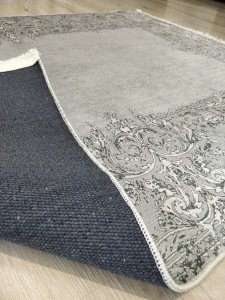 Yamalı Home Savona 3605Gri 120x165 cm Saçaklı Kilim