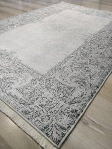 Yamalı Home Savona 3605Gri 120x165 cm Saçaklı Kilim