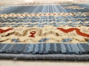 Saray Halı Uşak Namazlık Seccade USNZ2Mavi %100 Saf Yün 80x125 cm