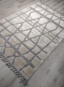 Eko Halı Sydney SDY03 White Grey Modern Dokulu Halı 170X240 cm