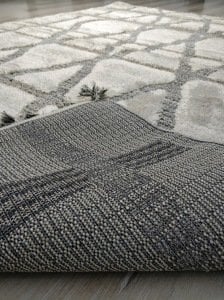 Eko Halı Sydney SDY03 White Grey Modern Dokulu Halı 170X240 cm