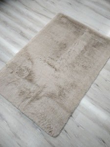 YamalıHome Tavşan Tüyü Açık Kahve 120x180 cm Peluş Post Halı