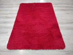 YamalıHome Tavşan Tüyü Kırmızı 120x180 cm Peluş Post Halı