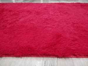 YamalıHome Tavşan Tüyü Kırmızı 120x180 cm Peluş Post Halı