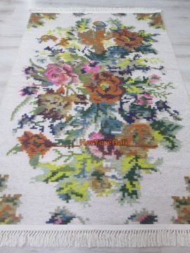 Eko Halı Siesta 1502White Karabağ Kilim 155x230 cm