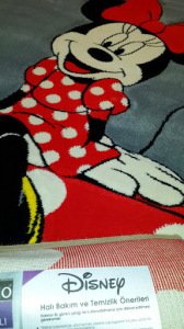 Disney Antialerjik Çocuk Halısı 522MinnieMouse 120x180 cm