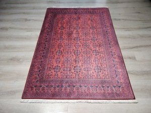 Yamalı Home 172Kırmızı-Kuka 110x160 cm Saçaklı Kilim