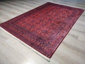 Yamalı Home 172Kırmızı-Kuka 110x160 cm Saçaklı Kilim