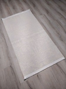 Eko Halı Sateen ST08 Beyaz İnce Halı 120X180 cm