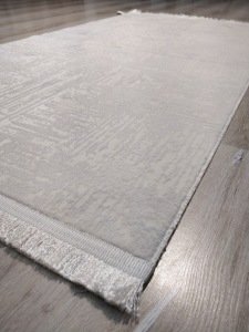 Eko Halı Sateen ST08 Beyaz İnce Halı 120X180 cm