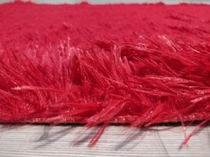 Doğuş Peluş Tavşan Tüyü KTKIRMIZI 2Li Klozet Takımı