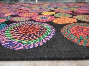 Eko Halı Luna LN27 Black 120x180cm Rengarenk Kilim