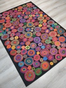 Eko Halı Luna LN27 Black 120x180cm Rengarenk Kilim