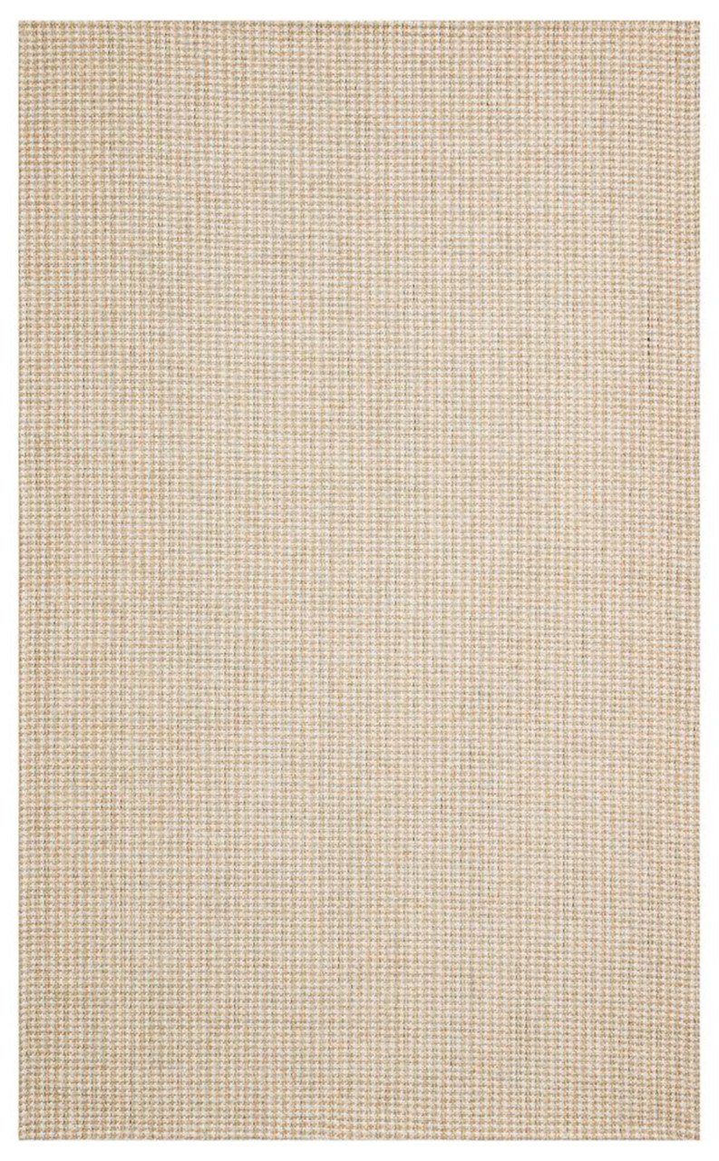 Eko Halı Brooklyn BRK01 Krem Gri Hasır Görünümlü Kaymaz Kilim 80x150 cm