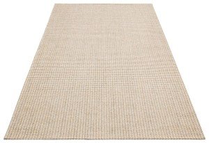 Eko Halı Brooklyn BRK01 Krem Gri Hasır Görünümlü Kaymaz Kilim 80x150 cm