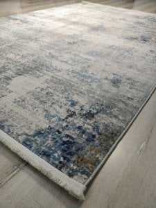 Eko Halı Lagos LGS09 Krem Mavi Salon Halısı 160x230 cm