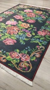 Yamalı Home Savona 3606Siyah Renkli 160x230 cm Karabağ Kilim