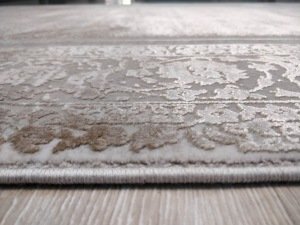 Yamalı Home Nazenin 1941 Vizon 160x230 cm Saçaklı Salon Halısı