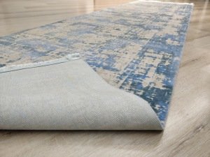Türkmen Halı Pavia 1696A Mavi 80X300 cm İpeksi Salon Halısı