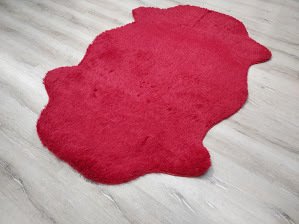 Yamalı Home Tavşan Tüyü Kırmızı 120x180 cm Peluş Post Halı
