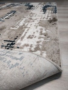Yhome İllision 8120Mavi Vizon 160x230 cm Saçaklı Salon Halısı
