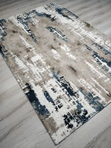 Yhome İllision 8120Mavi Vizon 160x230 cm Saçaklı Salon Halısı