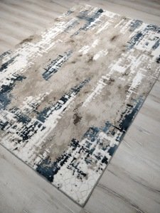 Yhome İllision 8120Mavi Vizon 160x230 cm Saçaklı Salon Halısı