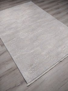 YamalıHome Bambu Halı B1059 Krem140x200 cm Pratik Halı