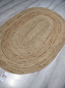 Eko Halı JUNO ECH 01E NATURAL El Dokuma Naturel Jüt Hasır Halı 120X180 cm