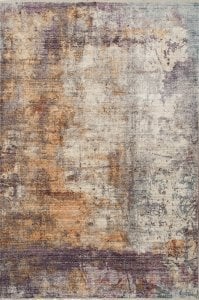 Yamalı Home Tuğra Velvet 1750Mürdüm Hardal 160x230 cm Zarif Halı