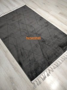 Eko Halı Urban URB02 Siyah Kilim Desenli Halı 120x180 cm