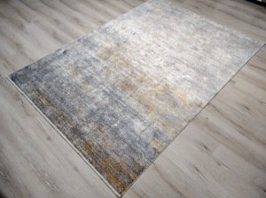 Yamalı Home Tuğra Velvet 1730Gri Bej 160x230 cm Zarif Halı