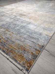 Yamalı Home Tuğra Velvet 1730Gri Bej 160x230 cm Zarif Halı