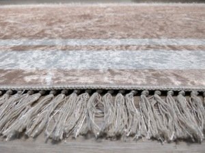 YamalıHome Style Touch MP6242OVAL-120X230  Açık Kahve Krem  Renkli Baskı Kilim 120X230 cm