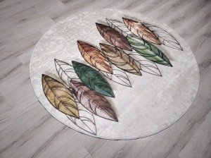 YamalıHome Style Flowers F7338-160ÇAP Baskı Kilim 160X160 cm