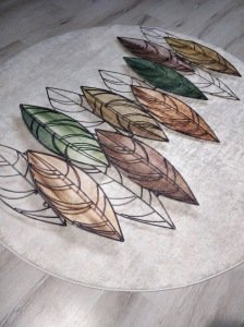 YamalıHome Style Flowers F7338-160ÇAP Baskı Kilim 160X160 cm