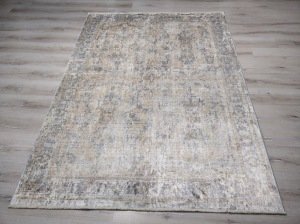 Yamalı Home Tuğra Velvet 1700Bej Eskitme 160x230 cm Zarif Halı