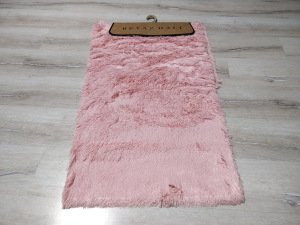 Beyaz Halı Tavşan Tüyü Pudra 2li Klozet Takımı