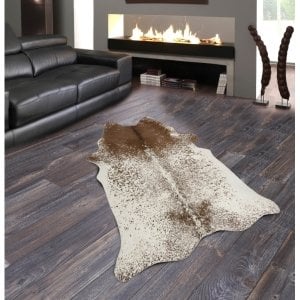 Yamalı Home İnci Halı 003Kahve Yapay Dana Post 70x105 cm